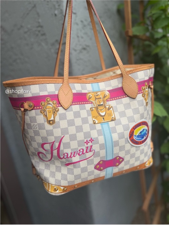 Louis Vuitton Handbags - Louis Vuitton Damier Azur Summer Trunks Hawaii Neverfull MM